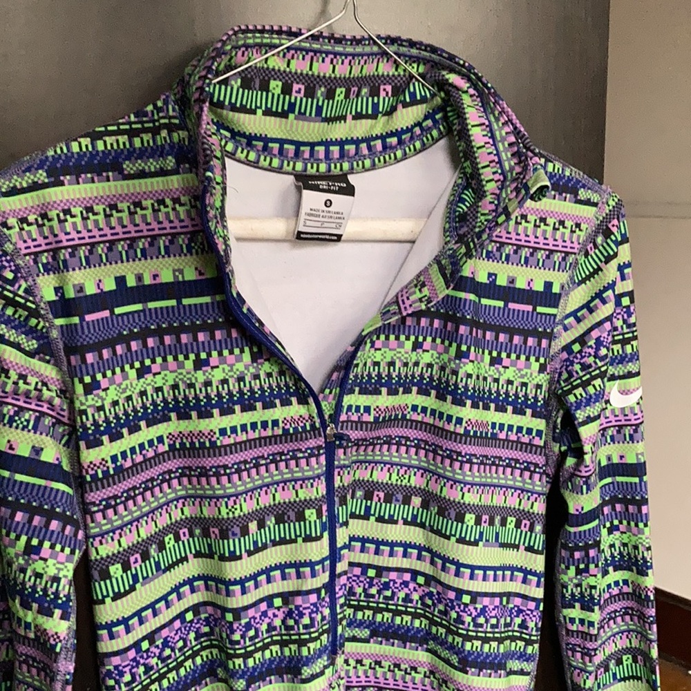 Nike pro womens athletic jacket size small.
